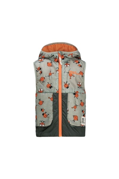 Jack Wolfskin Smileyworld Aop Vest Unisex Çocuk Yeşil Yelek UNISEX ÇOCUK YELEK