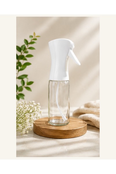 Generic Glass Oil Spray Bottle with Mist Trigger, Clear Fine Mist Sprayer, Reusable Glass Body, Cooking & Baking Use, Lightweight Design, Easy One-Hand Use