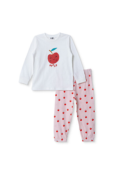 ebebek Hello Baby HelloBaby Kız Bebek Pijama Takımı Fiyonk Baskılı Çıtçıtlı B...