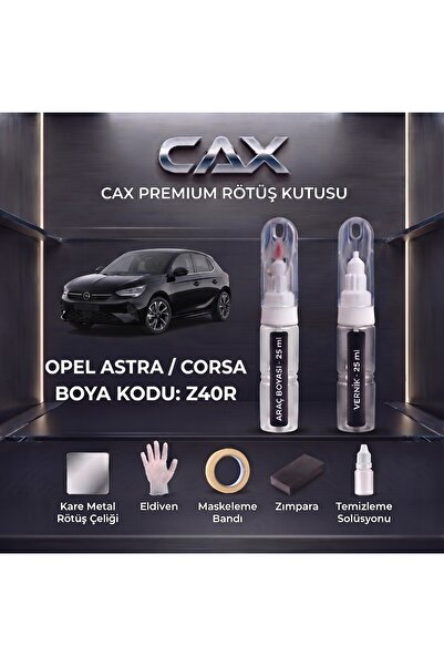 caxcolors OPEL ASTRA / CORSA / Z40R Rötüş Boyası ve Premium Rötüş Seti (25 ml...
