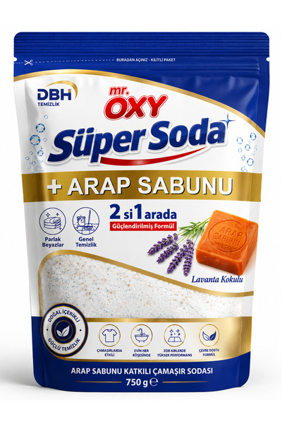 Oxy Mr. Süper Soda + Arap Sabunu Katkılı Çamaşır Sodası