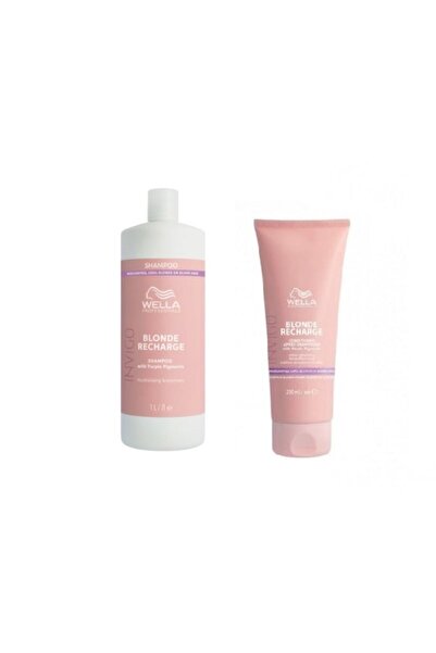 Wella Professionals Wella Invigo Recharge Blonde: Violet Shampoo 1000 ml + Mo...