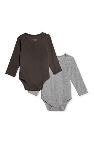 ebebek Hello Baby HelloBaby Erkek Bebek 2li Body Çıtçıtlı Çıtçıtlı Yaka Long ...