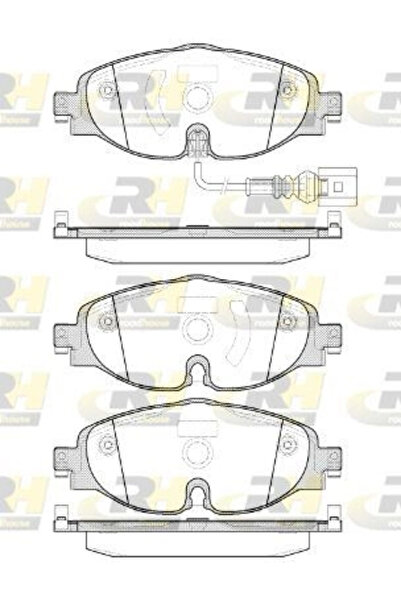 FREN BALATASI ÖN FİŞLİ VAG GOLF 7, AUDI A3, LEON OCTAVİA 12> (ROTAŞ) 21515.01 T1