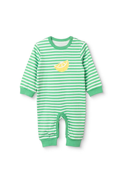 ebebek Hello Baby HelloBaby Erkek Bebek Tulum Meyve Baskılı Fermuarlı Bisikle...