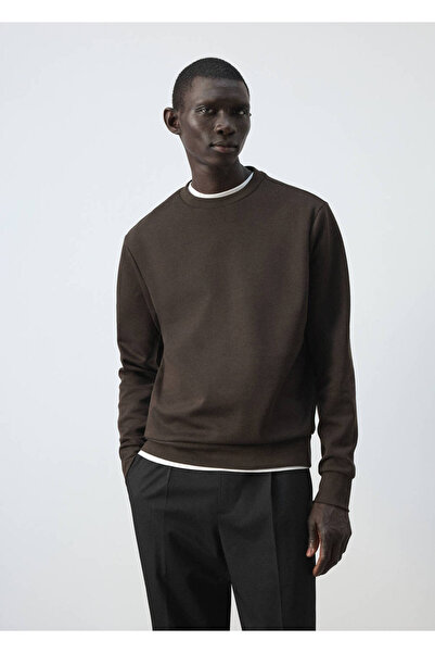 MANGO Man Regular fit %100 pamuklu sweatshirt