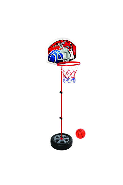 Rising Sports Set cos de baschet cu suport reglabil si minge, Rising Sports, ...