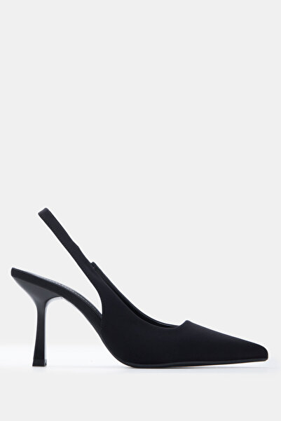 Luigi Μυτερές γόβες slingback με λάστιχο - Μαύρες - 41