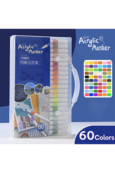 Choice 60 Colors Acrylic Marker 12-80 Colors Pen Set for Draw Sketching Paint...