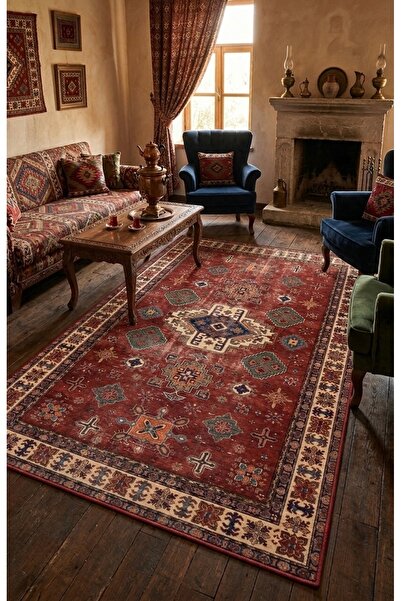 dekorug Doğal İplik Şönil Dokuma Pamuk Taban Halı Koridor Halısı Kilim – Antr...