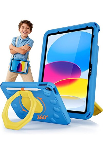 GENERAL حافظة حماية من بروكيس لآيباد A16 الجيل 11 و آيباد الجيل 10، تصميم حاف...