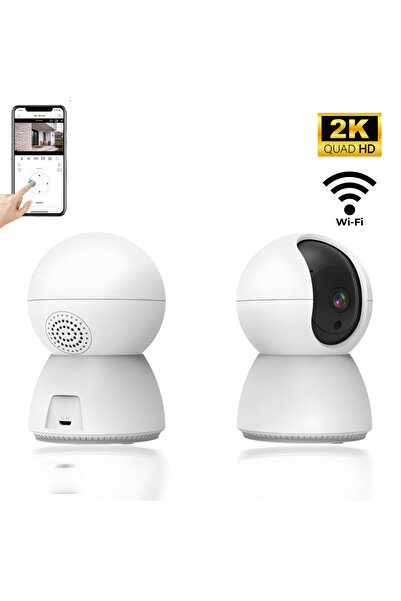 AYCB Camera Supraveghere Wi-Fi AYCB™ TV-638, 2K, Rotire Panoramica 355°, Vede...