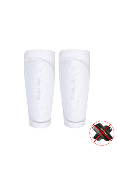 Choice11 M White Loogdeel Soccer Shin Guard Sleeves,1 Pair Shin Sleeves, Leg ...