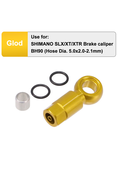 Choice Gold HEPPE Bike Hydraulic Brake Banjo Fitting Bike Brake Hose Fitting ...