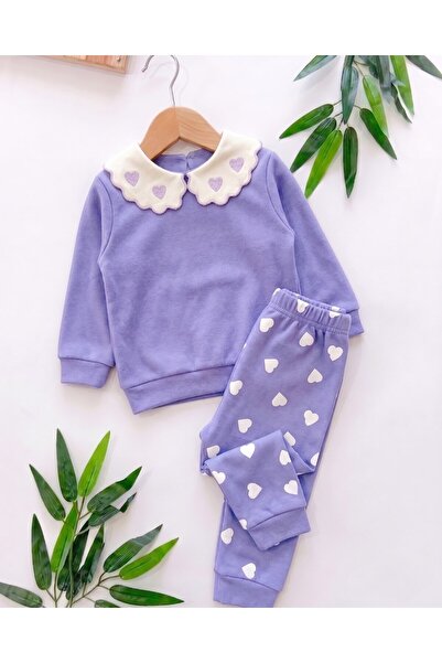 voyyo kids baby Baby Girl Seasonal Heart Printed Baby Collar 9-12-18-24 Month...