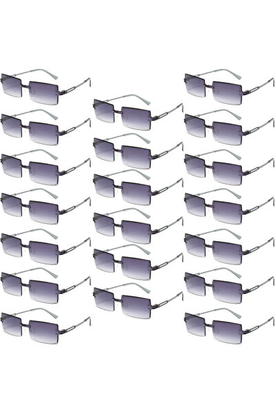 Choice as pciture shows gradient grey 20 20 Pcs Per Set Rimless Rectangle Sun...