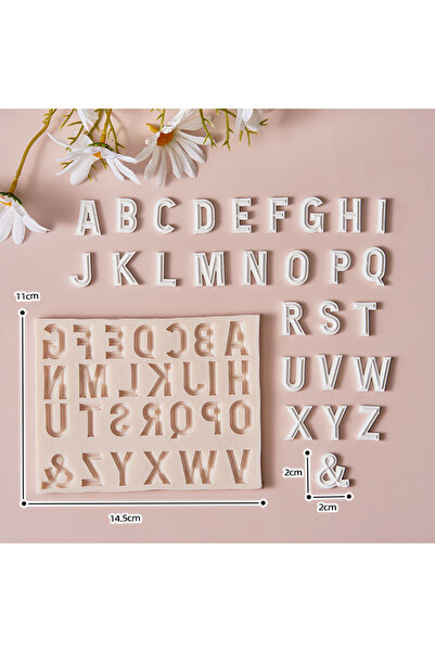 Choice A JCD DIY Arabic Numerals English Alphabet Silicone Mold Handmade Choc...
