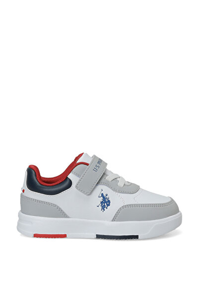 U.S. Polo Assn. حذاء رياضي للأولاد باللون الأبيض من TRAN JR