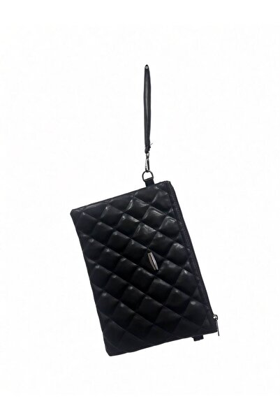 addy Quilted Patterned Black Women's Handbag and Shoulder Bag with Adjustable...