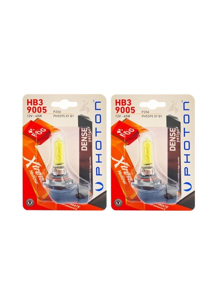 TEKNOPARTS Photo Hb3 9005 12V 65W Xtreme Yellov 2 Adet