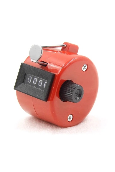 Choice3 Red 4 Digit Number Counters Plastic Shell Hand Finger Display Manual ...