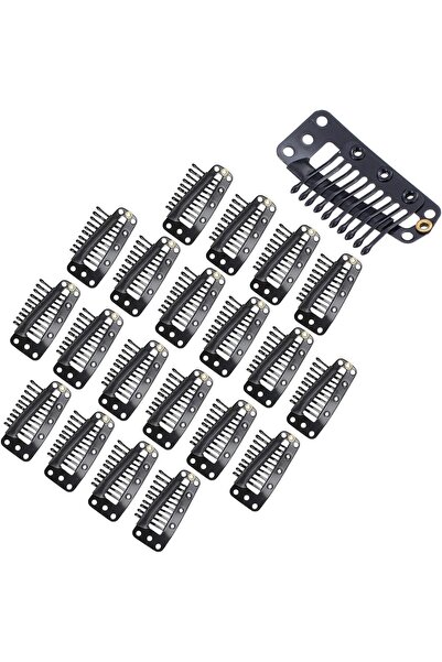 Estelle e U Shaped Snap Comb Hair Clips for Wig Extension, 6-Teeth Metal Clip...