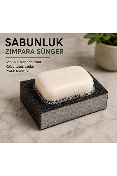 🧼 Sabunluk Sünger Zımpara - 2 adet