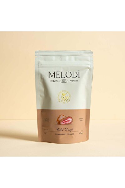 Melodi Çikolata Sütlü Çilek Draje 80g