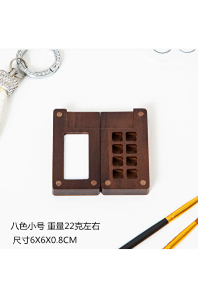 Choice 8 Grid 8/15 Grid Portable Sketchbook Palette, Mini Walnut Wood Color P...