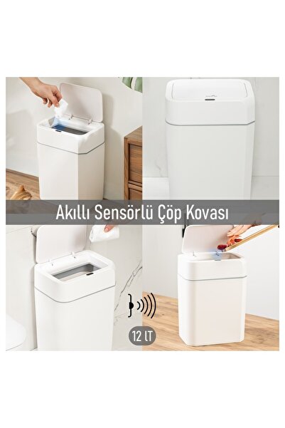 giorsi Follow Me Sensörlü Çöp Kovası 12 Litre