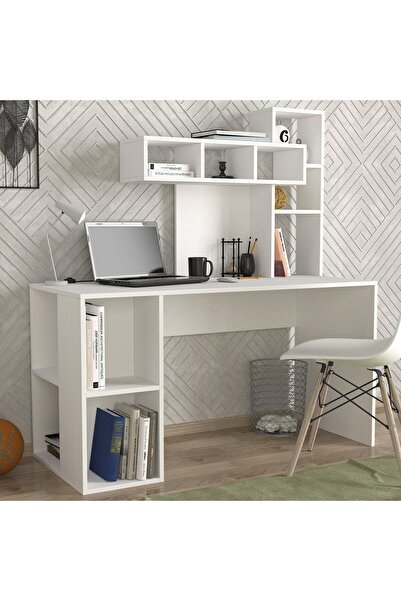 DECORMET CORAL ÇALIŞMA MASASI BEYAZ