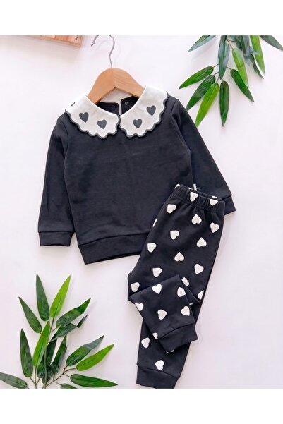 voyyo kids baby Baby Girl Seasonal Heart Printed Baby Collar 9-12-18-24 Month...
