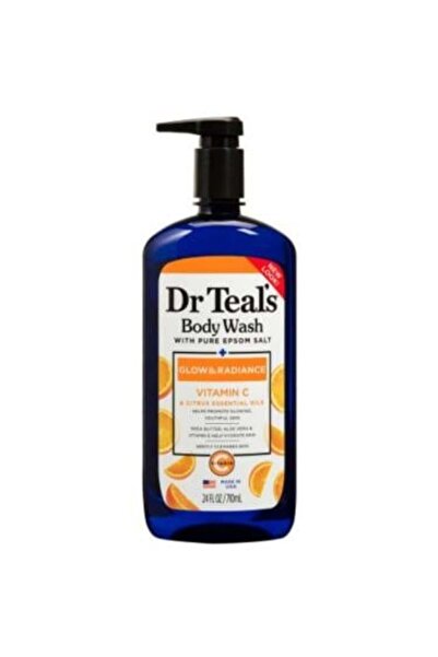 Dr Teals غسول للجسم بملح ابسوم فيتامين سي وزيوت الحمضيات من دكتور تيلز - 710 مل