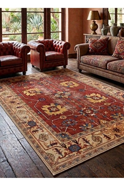 dekorug Doğal İplik Şönil Dokuma Pamuk Taban Halı Koridor Halısı Kilim – Antr...