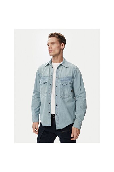 G-STAR RAW Cămașă de blugi pentru bărbați D23006-E356-J058 Albastru