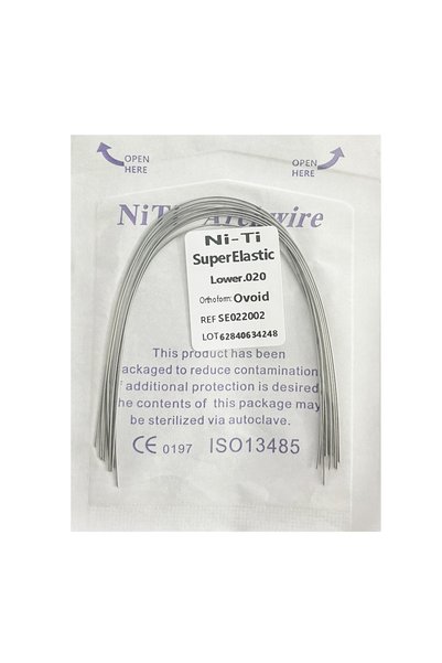Choice5 020 Lower 10pcs/Pack AG Dental Orthodontic Arch Wires NITI Round / Re...
