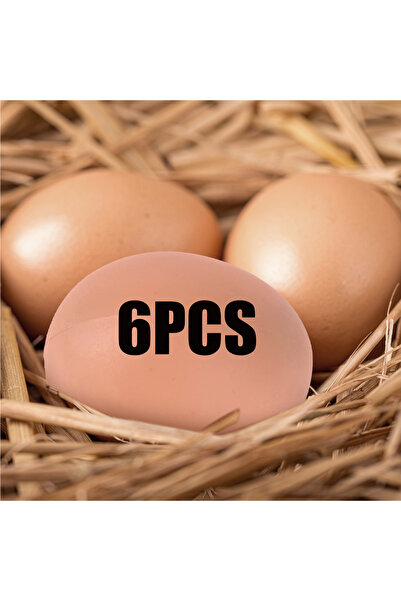 Choice 6PCS 6/12Pcs Plastic Eggs Chicken House Small Fake Eggs Farm Animal Su...