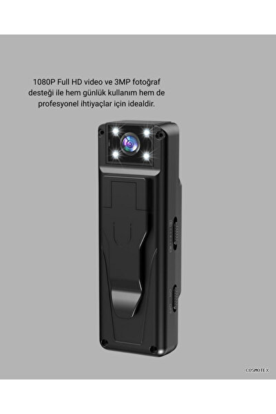 ZERO LAND CSMO-TEX Mini Güvenlik Kamerası 1080P 3MP Fotoğraf 180° Ayarlanabil...