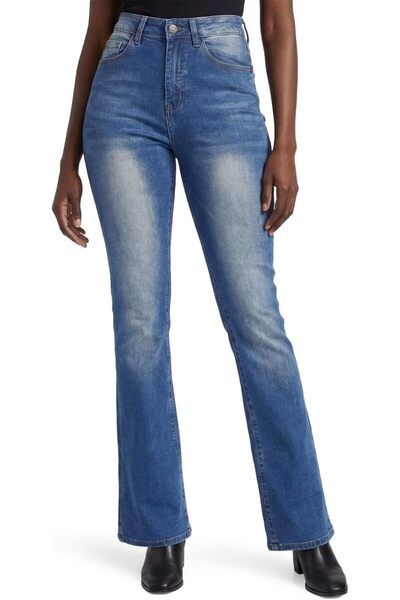 OtherMax Blugi Dama Albaştri Bootcut Stretch Lungimi Extra Lungi Tall — jeans...