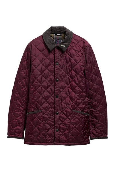 Barbour Icons Heritage Liddesdale Kapitone Ceket RE92 Bordeaux