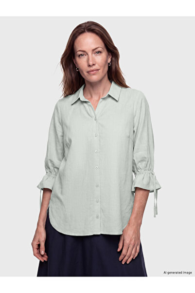 LC Waikiki Timeless Clothing & Timeless Choices Women's Poplin Shirt with Tie...