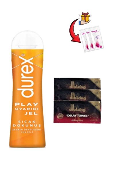 Durex Play Sıcak Dokunuş Kayganlaştırıcı 100 ml-3 ad. Erkeklere Zaman Bakım M...