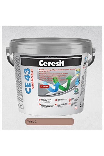 Ceresit Ultra premium grout 5 kg Terra CE 43 GRAND’ELIT, indoor/outdoor, prof...