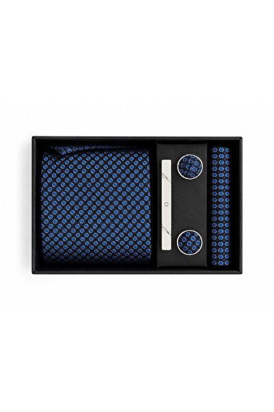 RM Set cadou elegant cravata, batista, butoni si agrafa