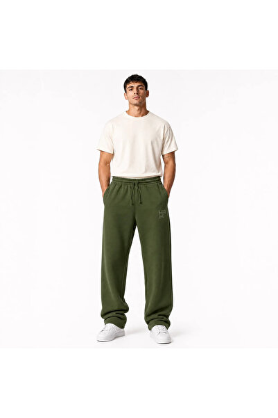 Haki Baskılı Oversize Eşofman Altı Unisex