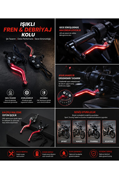 Lambbos Cfmoto srk250 nk250 sinyalli spor manet kolu