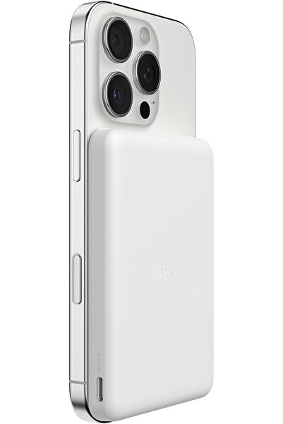GENERAL باور بانك Belkin BoostCharge مغناطيسي 5000 مللي أمبير منفذ USB-C - أس...