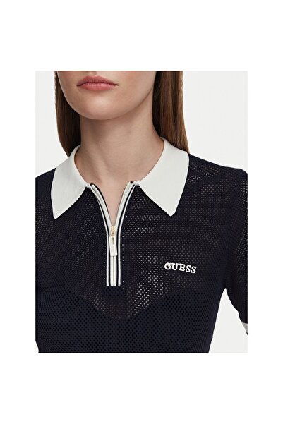 Guess Polo de damă V6GR04Z0725 Albastru închis