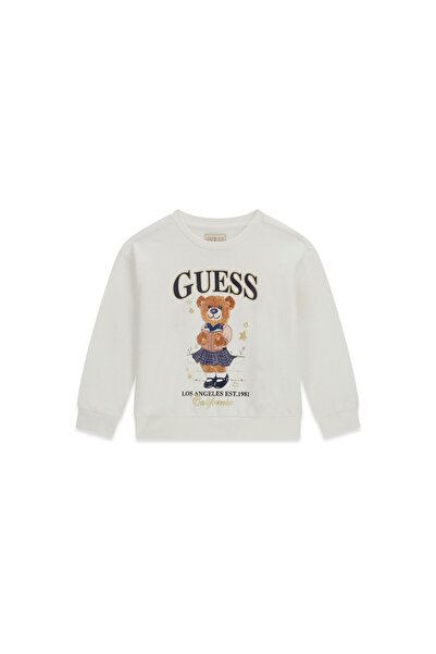 Guess Bluză de fată K6YQ05K4422 Crem