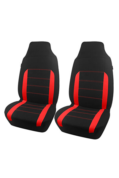 Choice8 TypeA Red 2 Front AUTOKING Universal Polyester Fabric Car Seat Covers...